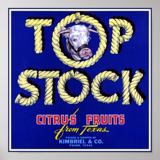Poster des vaches Stocks (Devant)