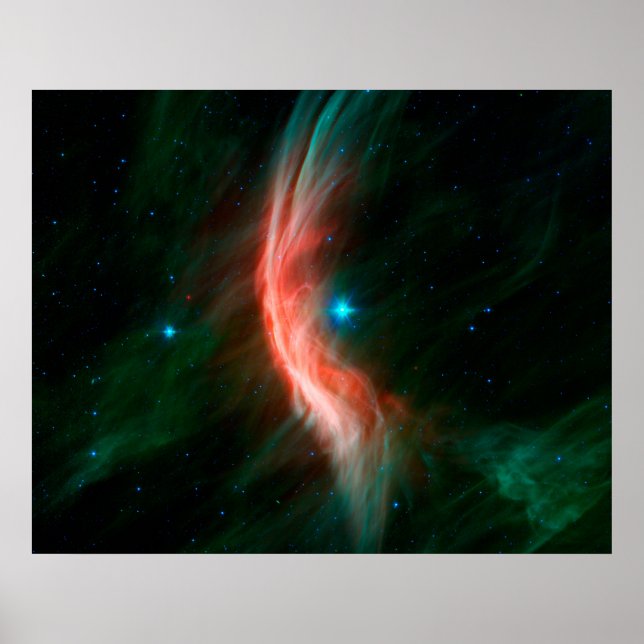 Poster Des Vents Stellaires Sortent De Zeta Ophiuchi. (Devant)