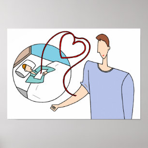 Poster Des vies précieuses reliées par les cœurs.