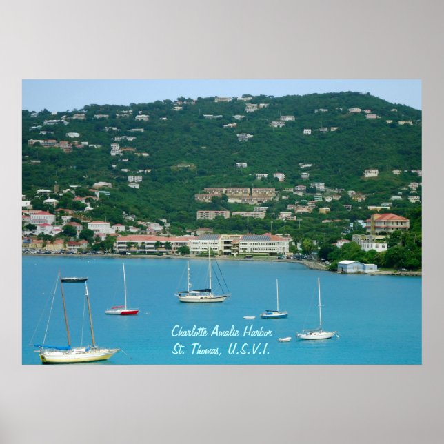 Poster des voiliers St. Thomas (Devant)