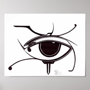 Poster des yeux mal