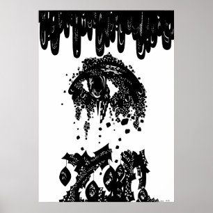 Poster Descente dans le sort malheureux