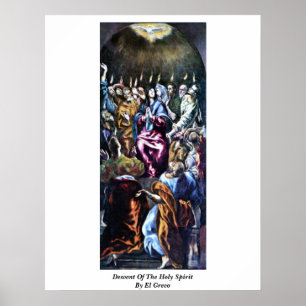 Poster Descente De L'Esprit Saint Par El Greco