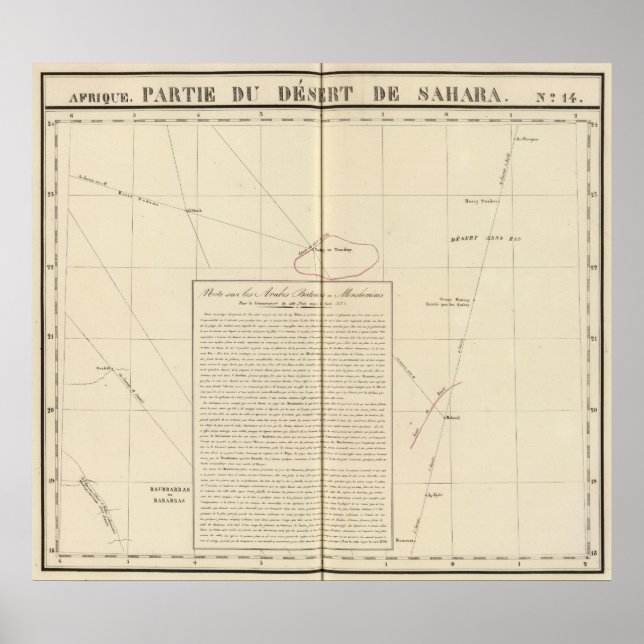 Poster Désert du Sahara, Afrique 14 (Devant)