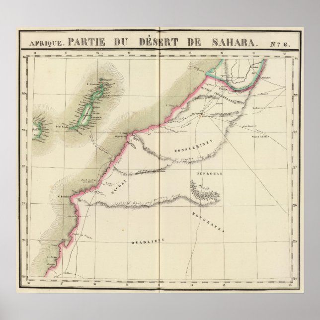 Poster Désert du Sahara, Afrique 6 (Devant)