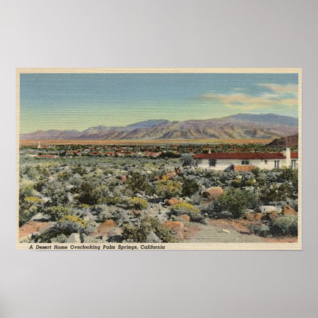 Poster Desert Home Vue sur la ville (Devant)