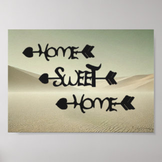 Poster Desert Serenity – Home Sweet Home in the Sand Dune