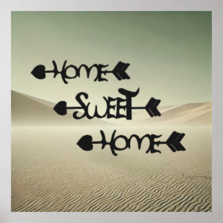 Poster Desert Serenity – Home Sweet Home in the Sand Dune