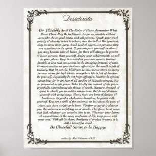 Poster DESIDERATA