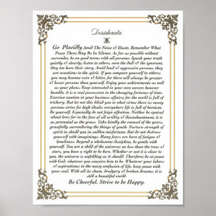 Poster DESIDERATA