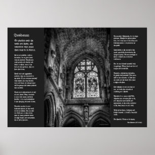 Poster Desiderata - Au-Dessus De L'Autel De La Chapelle
