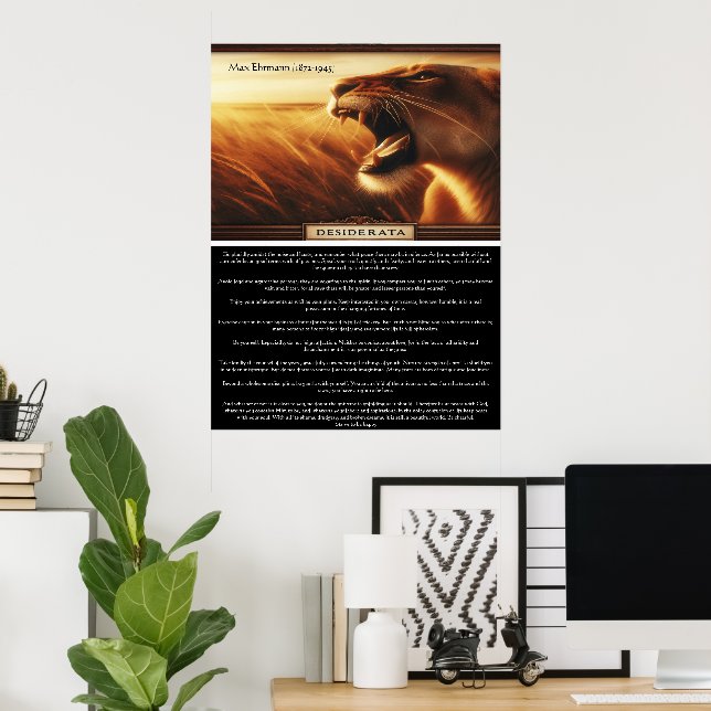 Poster Desiderata : Echos of the Wild (Bureau à domicile)