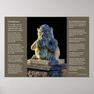 Poster Desiderata - Grotesque à la corne, à la pelée et à
