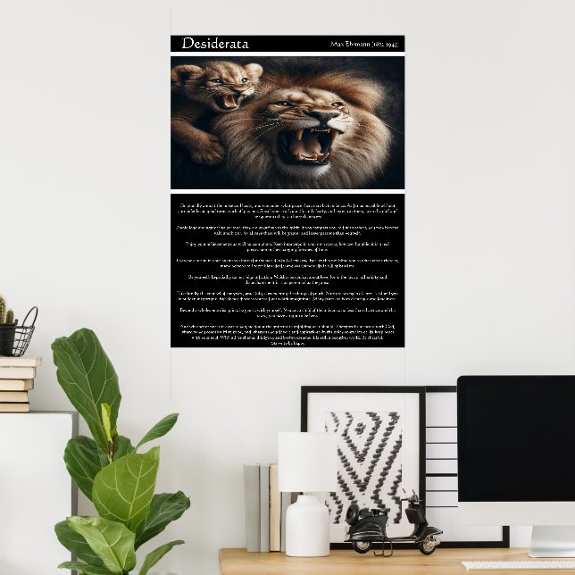 Poster Desiderata : La joie du roi (Bureau à domicile)