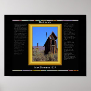 Poster Desiderata Out House