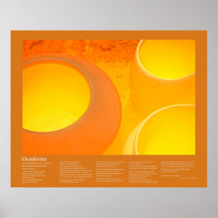 Poster Desiderata - Pots d'argile à feu Refroidissement d