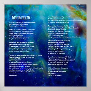 Poster Desiderata sur la nébuleuse d'Orion