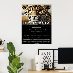 Poster Desiderata : Un moment de réflexion