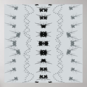 Poster Design abstrait noir et gris