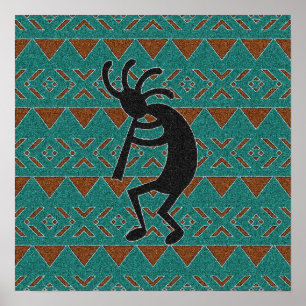 Poster Design carré Sud-Ouest Kokopelli