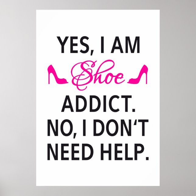 Poster design, Chaussure addict (Devant)