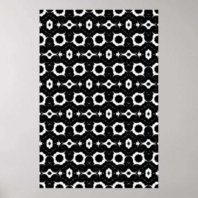 Poster Design classique noir et blanc (Devant)