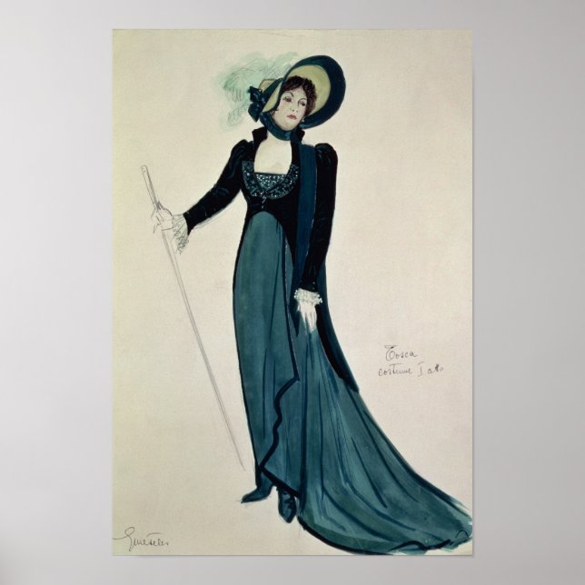 Poster Design de costume pour Tosca (Devant)