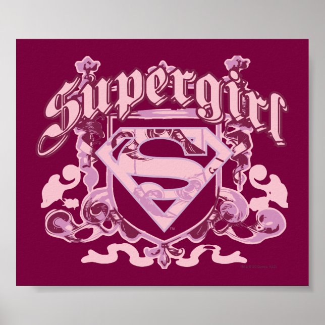 Poster Design de crête Supergirl (Devant)