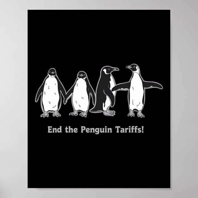 Poster Design de dessin pour les tarifs de pingouin de fi (Devant)