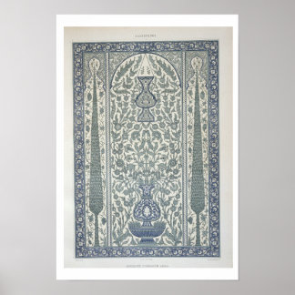 Poster Design de la mosquée d'Ibrahym Agha, de 'Art arabe