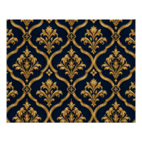 Design de motif vintage élégant en or et damas mar