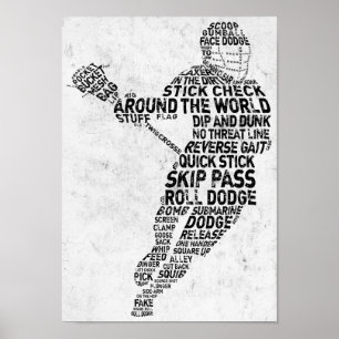 Poster Design de typographie de crosse