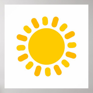 Poster Design d'illustration solaire