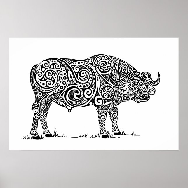 Poster Design du Cap Buffalo (Devant)