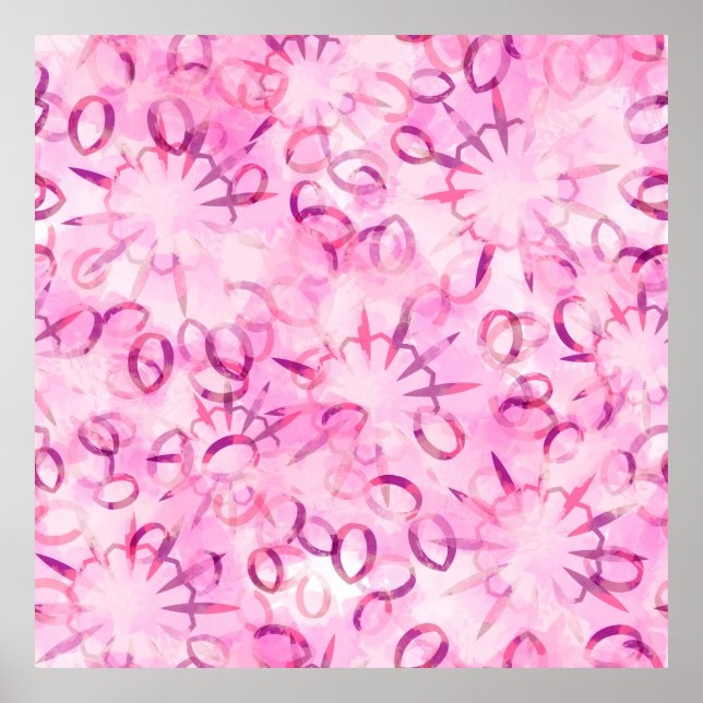 Poster Design ethnique motif Abstrait. Aquarelle (Devant)