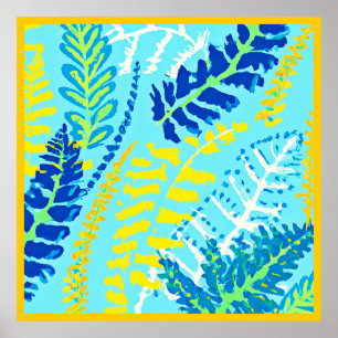 Poster Design floral dynamique