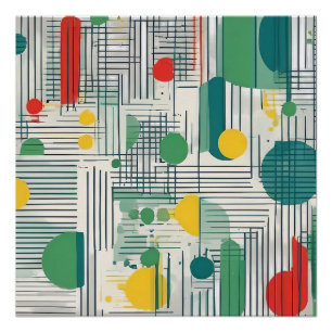 Poster Design géométrique dynamique et moderne