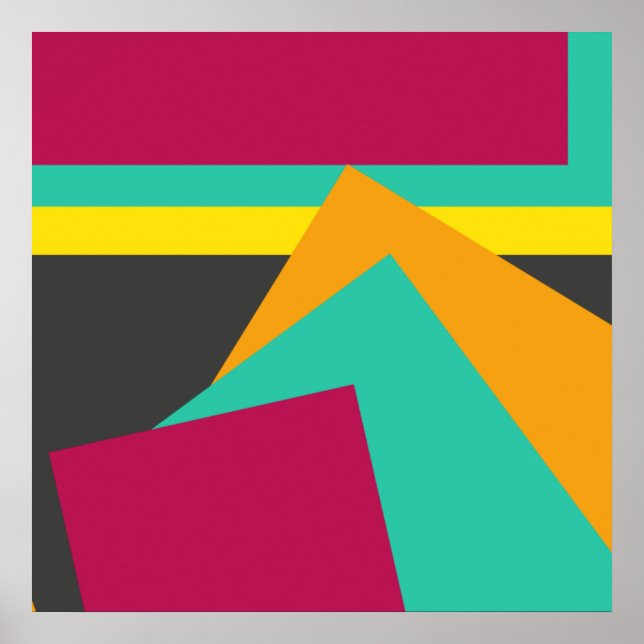 Poster Design géométrique moderne populaire, (Devant)