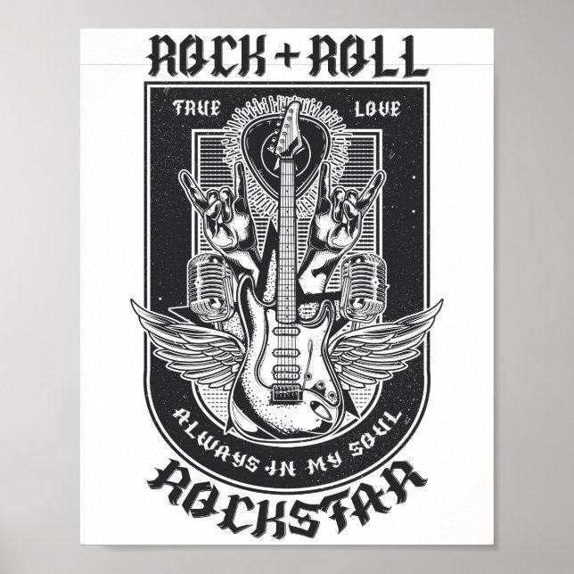 Poster Design Guitar Rock (Devant)