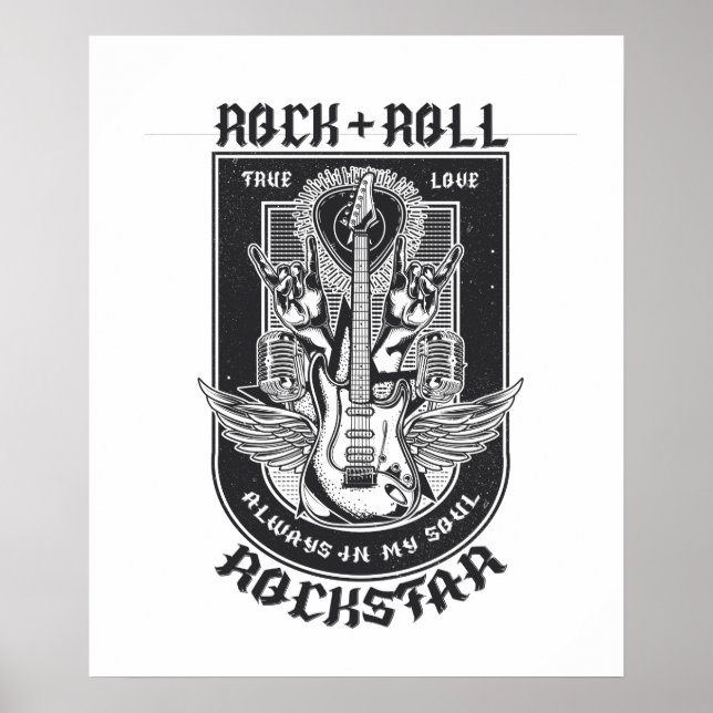 Poster Design Guitar Rock (Devant)