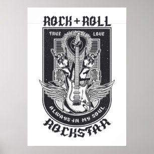 Poster Design Guitar Rock