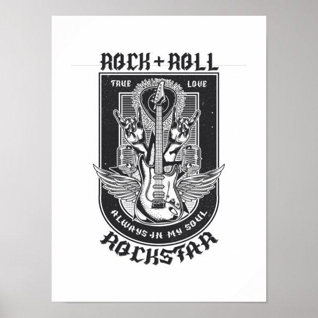 Poster Design Guitar Rock (Devant)