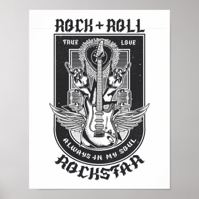 Poster Design Guitar Rock (Devant)