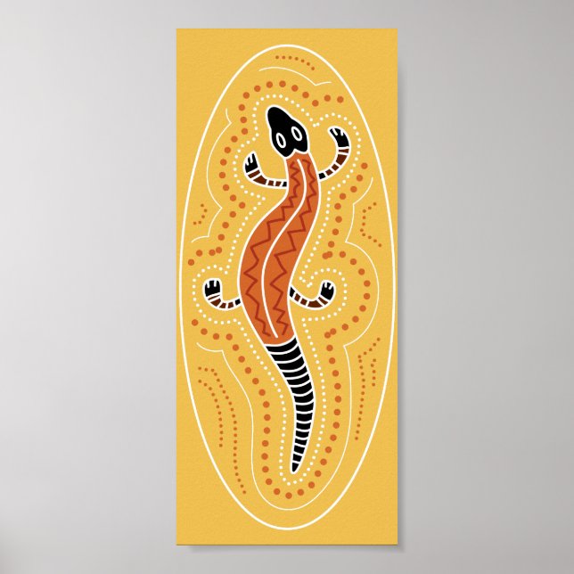 Poster Design Lizard pointillé (Devant)