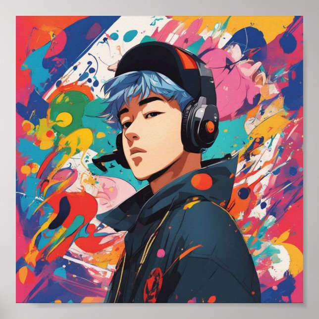 Poster design moderne coloré et audacieux (Devant)