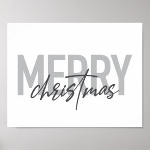 Poster Design moderne, simple, urbain cool Joyeux Noël