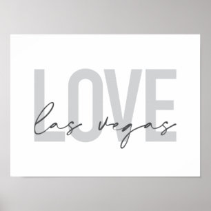Poster Design moderne, urbain, simple, cool Love Las Vega