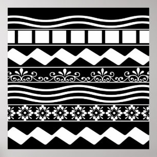 Poster design motif abstrait moderne