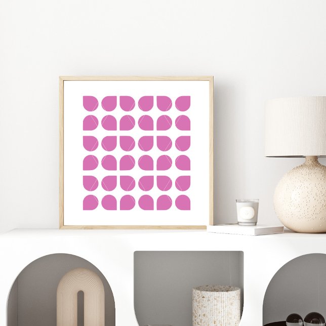 Poster Design Motif d'art géométrique moderne en violet (Créateur téléchargé)