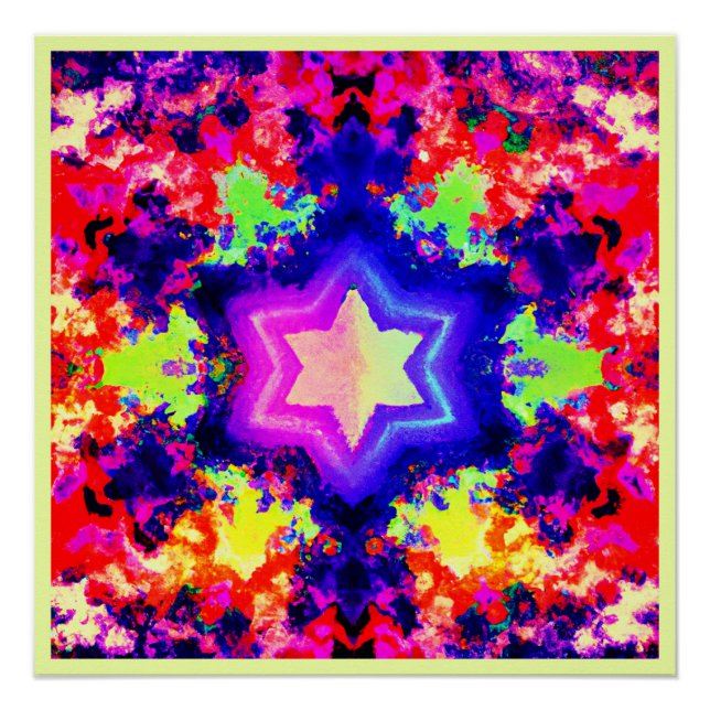 Poster Design Motif moderne coloré (Devant)